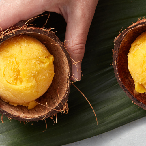 Home-Made Mango Sorbet